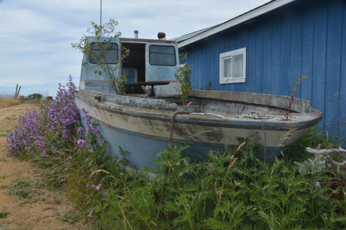 old ship land-bound